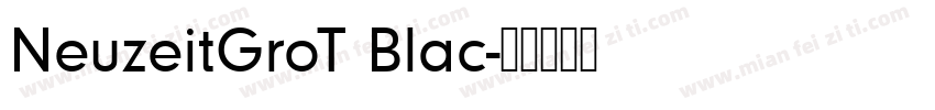 NeuzeitGroT Blac字体转换